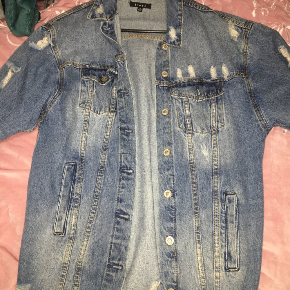 Distressed Blue Denim Jacket